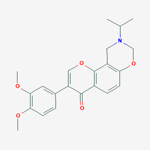 3-(3,4-dimethoxyphenyl)-9-(propan-2-yl)-9,10-dihydro-4H,8H-chromeno[8,7-e][1,3]oxazin-4-one