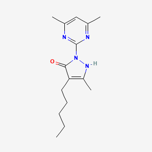 1-(4,6-dimethylpyrimidin-2-yl)-3-methyl-4-pentyl-1H-pyrazol-5-ol