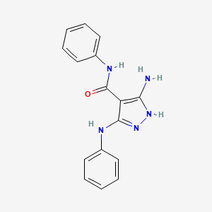 5-amino-N-phenyl-3-(phenylamino)-1H-pyrazole-4-carboxamide