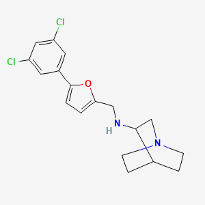 N-{[5-(3,5-dichlorophenyl)furan-2-yl]methyl}-1-azabicyclo[2.2.2]octan-3-amine