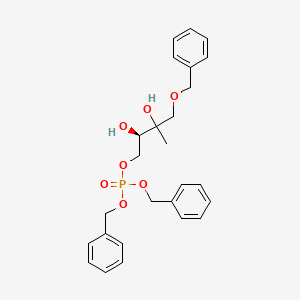 molecular formula C₂₆H₃₁O₇P B1146356 二苄基[(2R)-2,3-二羟基-3-甲基-4-苯甲氧基丁基]磷酸酯 CAS No. 332888-40-1