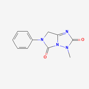 3-methyl-6-phenyl-6,7-dihydro-3H-imidazo[1,5-b][1,2,4]triazole-2,5-dione