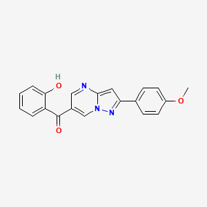 2-[2-(4-Methoxyphenyl)pyrazolo[1,5-A]pyrimidine-6-carbonyl]phenol