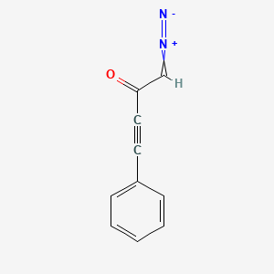 molecular formula C₁₀H₆N₂O B1146358 1-重氮-4-苯基-3-丁炔-2-酮 CAS No. 28861-29-2