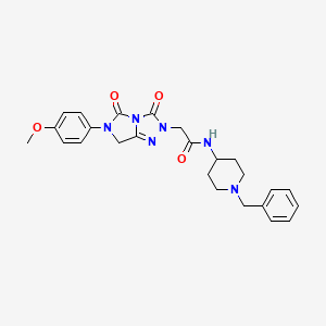 N-(1-benzylpiperidin-4-yl)-2-[6-(4-methoxyphenyl)-3,5-dioxo-6,7-dihydro-3H-imidazo[5,1-c][1,2,4]triazol-2(5H)-yl]acetamide