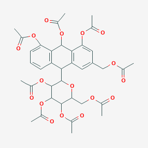 molecular formula C₃₇H₃₈O₁₇ B1146359 芦荟大黄素醋酸酯 CAS No. 64951-96-8