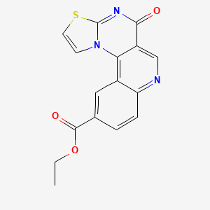 5-Oxo-5H-3-thia-4,7,11c-triaza-cyclopenta[c]phenanthrene-10-carboxylic acid ethyl ester