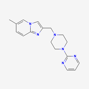 2-[4-({6-Methylimidazo[1,2-a]pyridin-2-yl}methyl)piperazin-1-yl]pyrimidine