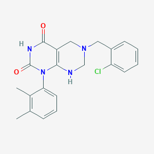 6-(2-chlorobenzyl)-1-(2,3-dimethylphenyl)-2-hydroxy-5,6,7,8-tetrahydropyrimido[4,5-d]pyrimidin-4(1H)-one