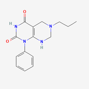 2-hydroxy-1-phenyl-6-propyl-5,6,7,8-tetrahydropyrimido[4,5-d]pyrimidin-4(1H)-one