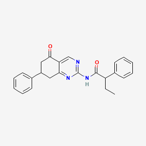 N-(5-oxo-7-phenyl-5,6,7,8-tetrahydroquinazolin-2-yl)-2-phenylbutanamide