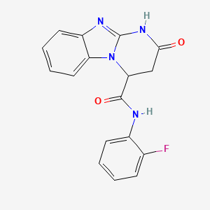 N-(2-fluorophenyl)-2-oxo-1,2,3,4-tetrahydropyrimido[1,2-a]benzimidazole-4-carboxamide