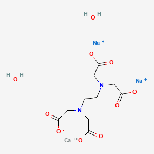 B1146365 Calcium disodium (ethylenedinitrilo)tetraacetate dihydrate CAS No. 23411-34-9