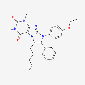 8-(4-ethoxyphenyl)-1,3-dimethyl-6-pentyl-7-phenyl-1H-imidazo[2,1-f]purine-2,4(3H,8H)-dione