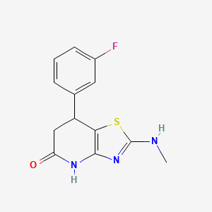 7-(3-fluorophenyl)-2-(methylamino)-6,7-dihydro[1,3]thiazolo[4,5-b]pyridin-5(4H)-one