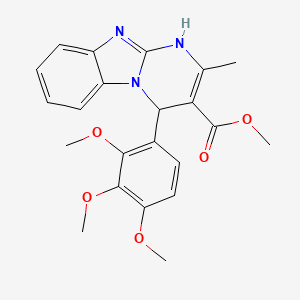 Methyl 2-methyl-4-(2,3,4-trimethoxyphenyl)-1,4-dihydropyrimido[1,2-a]benzimidazole-3-carboxylate