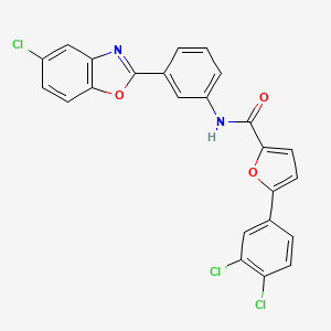 N-[3-(5-chloro-1,3-benzoxazol-2-yl)phenyl]-5-(3,4-dichlorophenyl)furan-2-carboxamide