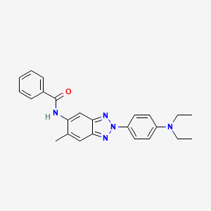 N-{2-[4-(diethylamino)phenyl]-6-methyl-2H-benzotriazol-5-yl}benzamide