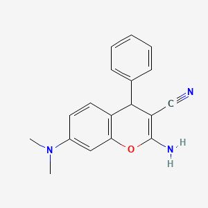 2-amino-7-(dimethylamino)-4-phenyl-4H-chromene-3-carbonitrile