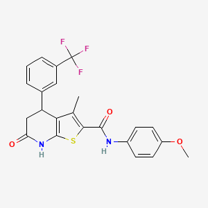 N-(4-methoxyphenyl)-3-methyl-6-oxo-4-[3-(trifluoromethyl)phenyl]-4,5,6,7-tetrahydrothieno[2,3-b]pyridine-2-carboxamide