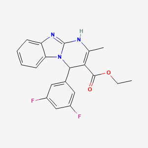 Ethyl 4-(3,5-difluorophenyl)-2-methyl-1,4-dihydropyrimido[1,2-a]benzimidazole-3-carboxylate