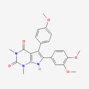 6-(3,4-dimethoxyphenyl)-5-(4-methoxyphenyl)-1,3-dimethyl-1H-pyrrolo[2,3-d]pyrimidine-2,4(3H,7H)-dione