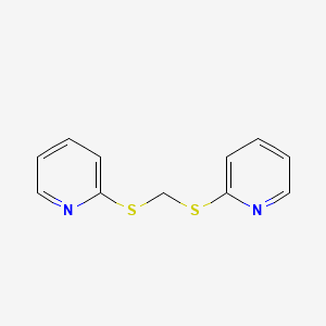 molecular formula C11H10N2S2 B11463823 Pyridine, 2,2'-[methylenebis(thio)]bis- CAS No. 77037-68-4