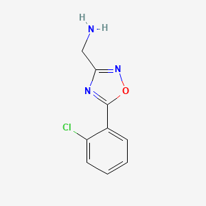 [5-(2-Chlorophenyl)-1,2,4-oxadiazol-3-yl]methanamine