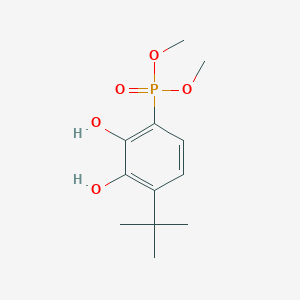 molecular formula C12H19O5P B11463887 Dimethyl (4-tert-butyl-2,3-dihydroxyphenyl)phosphonate 