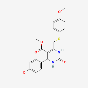 Methyl 4-(4-methoxyphenyl)-6-{[(4-methoxyphenyl)sulfanyl]methyl}-2-oxo-1,2,3,4-tetrahydropyrimidine-5-carboxylate