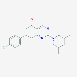 7-(4-chlorophenyl)-2-(3,5-dimethylpiperidin-1-yl)-7,8-dihydroquinazolin-5(6H)-one