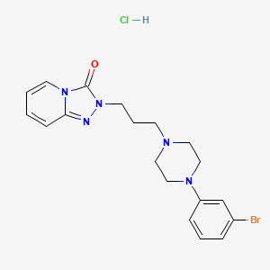molecular formula C₁₉H₂₃BrClN₅O B1146393 3-Dechloro-3-bromo Trazodone Hydrochloride CAS No. 1263278-80-3