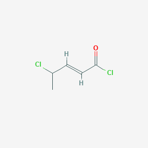 molecular formula C₅H₆Cl₂O B1146394 4-氯-2-戊烯酰氯 CAS No. 84341-60-6