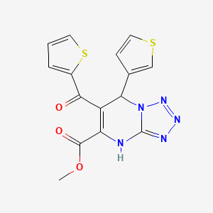 Methyl 7-(thiophen-3-yl)-6-(thiophen-2-ylcarbonyl)-4,7-dihydrotetrazolo[1,5-a]pyrimidine-5-carboxylate