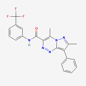 4,7-dimethyl-8-phenyl-N-[3-(trifluoromethyl)phenyl]pyrazolo[5,1-c][1,2,4]triazine-3-carboxamide