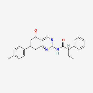 N-[7-(4-methylphenyl)-5-oxo-5,6,7,8-tetrahydroquinazolin-2-yl]-2-phenylbutanamide