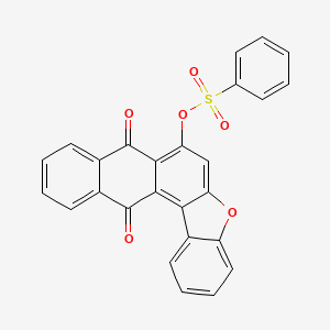 4,9-Dioxo-4,9-dihydroanthra[2,1-b][1]benzofuran-3-yl 1-benzenesulfonate