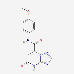 N-(4-methoxyphenyl)-5-oxo-4,5,6,7-tetrahydro[1,2,4]triazolo[1,5-a]pyrimidine-7-carboxamide