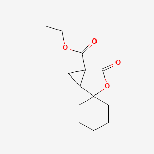 Ethyl 4-oxo-3-oxaspiro[bicyclo[3.1.0]hexane-2,1'-cyclohexane]-5-carboxylate