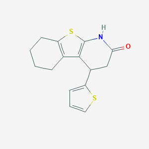 molecular formula C15H15NOS2 B11464028 4-(2-thienyl)-3,4,5,6,7,8-hexahydro[1]benzothieno[2,3-b]pyridin-2(1H)-one 