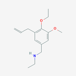 ([4-Ethoxy-3-methoxy-5-(prop-2-en-1-yl)phenyl]methyl)(ethyl)amine