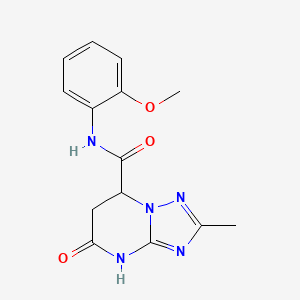 N-(2-methoxyphenyl)-2-methyl-5-oxo-4,5,6,7-tetrahydro[1,2,4]triazolo[1,5-a]pyrimidine-7-carboxamide