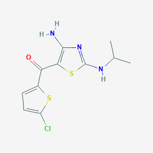 5-[(5-Chlorothiophen-2-yl)carbonyl]-2-N-isopropyl-1,3-thiazole-2,4-diamine