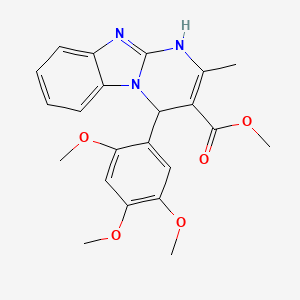 Methyl 2-methyl-4-(2,4,5-trimethoxyphenyl)-1,4-dihydropyrimido[1,2-a]benzimidazole-3-carboxylate