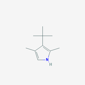 molecular formula C10H17N B1146416 3-(tert-Butyl)-2,4-dimethyl-1H-pyrrole CAS No. 151464-91-4
