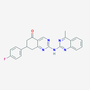 7-(4-fluorophenyl)-2-[(4-methylquinazolin-2-yl)amino]-7,8-dihydroquinazolin-5(6H)-one