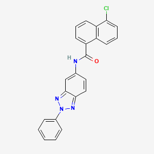 5-chloro-N-(2-phenyl-2H-benzotriazol-5-yl)naphthalene-1-carboxamide