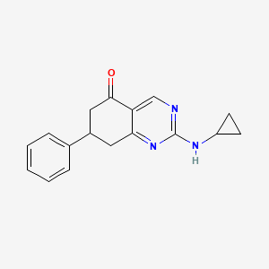 2-(cyclopropylamino)-7-phenyl-7,8-dihydroquinazolin-5(6H)-one