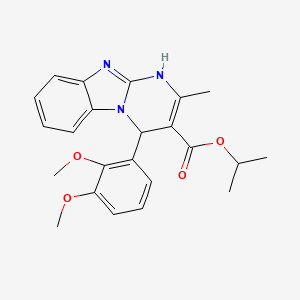 Propan-2-yl 4-(2,3-dimethoxyphenyl)-2-methyl-1,4-dihydropyrimido[1,2-a]benzimidazole-3-carboxylate