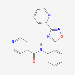 N-{2-[3-(pyridin-2-yl)-1,2,4-oxadiazol-5-yl]phenyl}pyridine-4-carboxamide